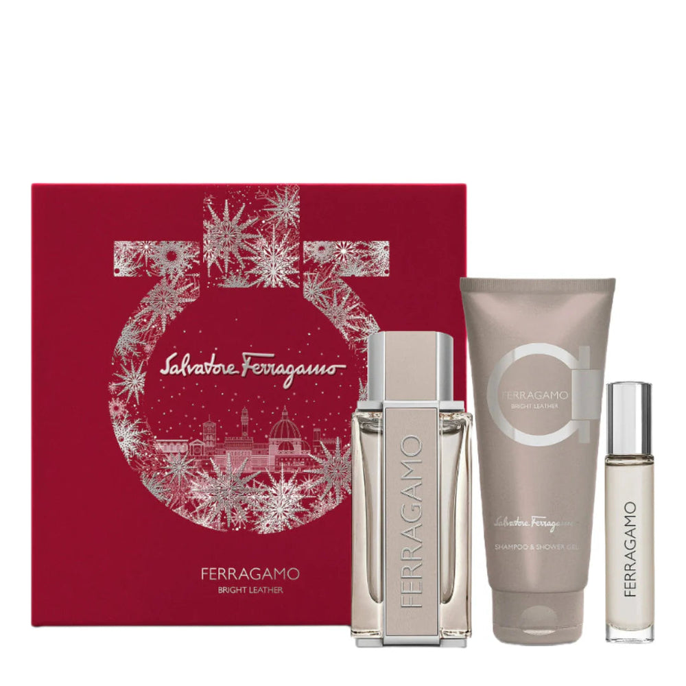 Set Salvatore Ferragamo Bright Leather for Men