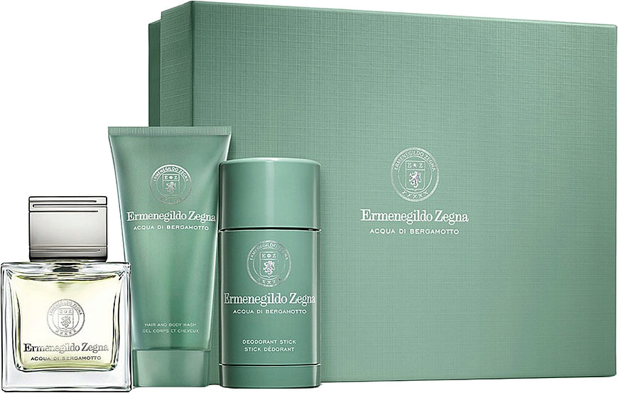 Set Ermenegildo Zegna Aqua Di Bergamotto for Men